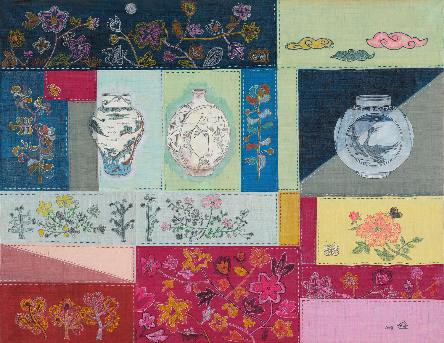 Traces on Wood and Cloth